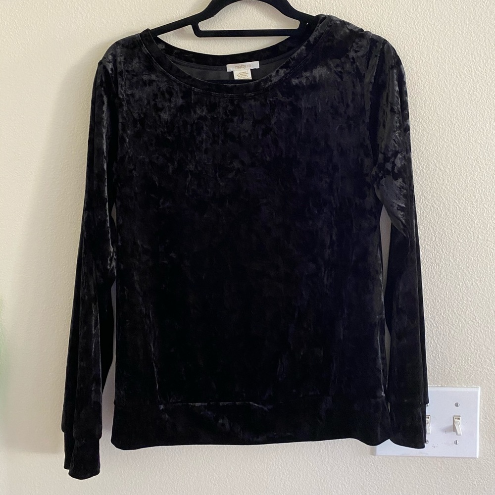 Black Velvet Top